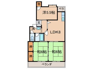 ハイランド本城千代ケ崎の物件間取画像